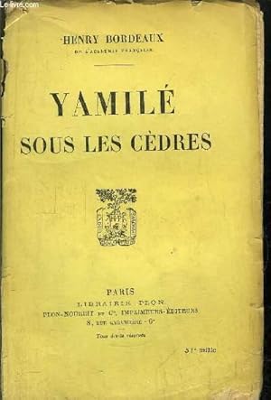 Image du vendeur pour YAMILE SOUS LES CEDRES mis en vente par Le-Livre