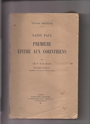 SAINT PAUL - Première Épitre Aux Corinthiens