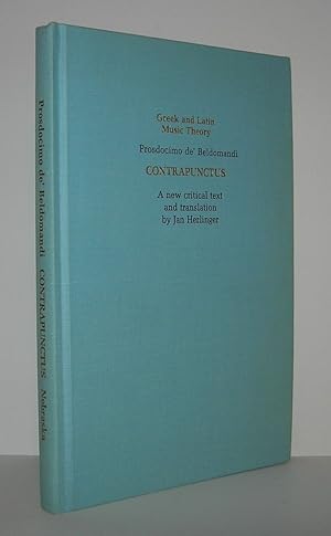 Image du vendeur pour CONTRAPUNCTUS / COUNTERPOINT Greek and Latin Music Theory mis en vente par Evolving Lens Bookseller