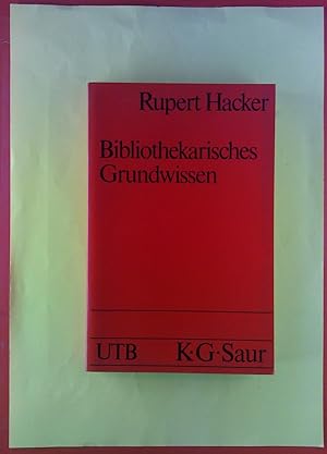 Image du vendeur pour Bibliothekarisches Grundwissen. mis en vente par biblion2