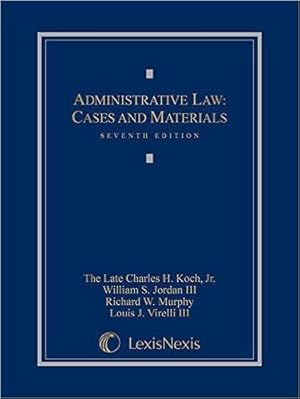 Imagen del vendedor de Administrative Law: Cases and Materials a la venta por BarristerBooks