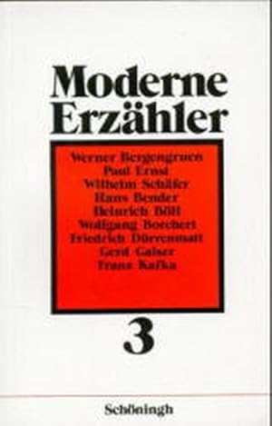 Immagine del venditore per Moderne Erzhler venduto da Versandantiquariat Felix Mcke
