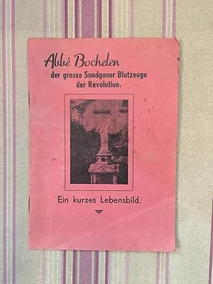 Abbé Bochelen der grosse Sundgauer Blutzeuge der Revolution. Ein kurzes Lebensbild.