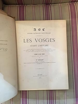 Les Vosges avant l'histoire études sur les traditions, les institutions, les usages, les idiomes,...