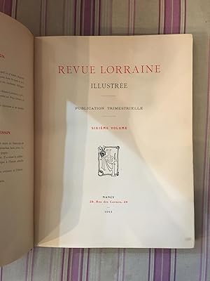 Revue lorraine illustrée.