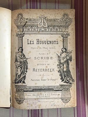 Les huguenots-Opéra en cinq actes.