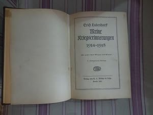 Meine kriegserinnerungen 1914-1918.
