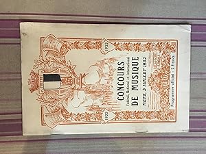 Concours fédéral, national et international de musique, Metz, 3 juillet 1932.