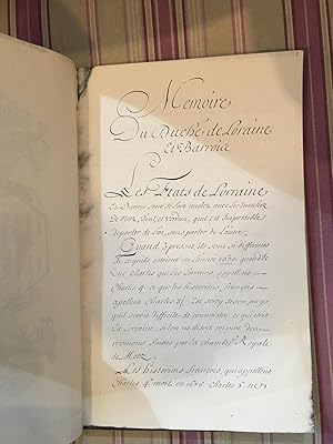 Mémoire de Duché de Lorraine et Barrois.