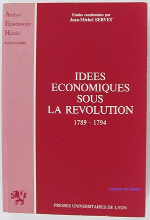 Imagen del vendedor de Ides conomiques sous la Rvolution 1789-1794 a la venta por Librairie du Bassin