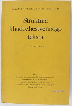 Seller image for Struktura Khudozhestvennogo teksta for sale by Librairie du Bassin