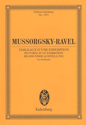 Seller image for Pictures at an Exhibition : Tableaux D'Une Exposition: Bilder Einer Ausstellung for Orchestra for sale by GreatBookPrices