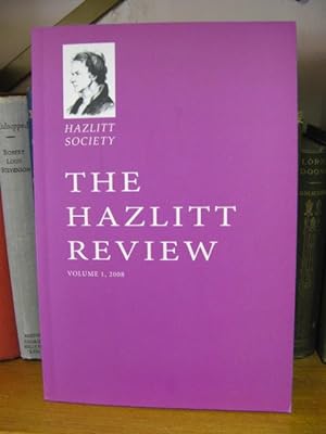 Bild des Verkufers fr The Hazlitt Review: Volume 1, 2008 zum Verkauf von PsychoBabel & Skoob Books
