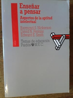 Imagen del vendedor de ENSEAR A PENSAR : ASPECTOS DE LA APTITUD INTELECTUAL a la venta por Librera Pramo