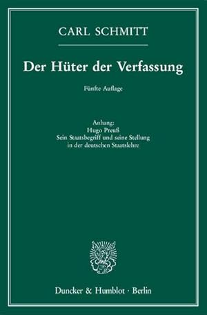 Seller image for Der Hter der Verfassung for sale by BuchWeltWeit Ludwig Meier e.K.