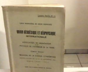 Union géodésique et géophysique internationale. Association de Seismologie et de Physique de Línt...