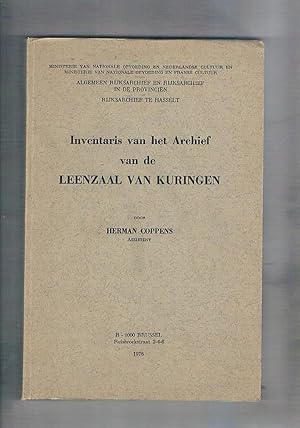 Image du vendeur pour Inventaris van het archief van de Kuringen. mis en vente par Libreria Gull