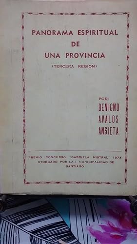 Imagen del vendedor de Panorama espiritual de una provincia ( Tercera Regin ) a la venta por Librera Monte Sarmiento