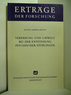 Bild des Verk�ufers f�r Vererbung und Umwelt bei der Entstehung psychischer St�rungen (Ertr�ge der Forschung) zum Verkauf von Antiquariat Weber
