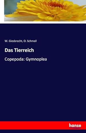 Bild des Verkufers fr Das Tierreich : Copepoda: Gymnoplea zum Verkauf von AHA-BUCH GmbH