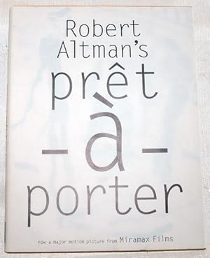 Robert Altmans Pret a Porter / Script by Robert Altman, Barbara Shulgasser, and Brian D. Leitch ;...