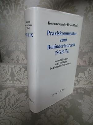 Bild des Verkufers fr Praxiskommentar zum Behindertenrecht (SGB IX). Rehabilitation und Teilhabe behinderter Menschen. zum Verkauf von Antiquariat Maralt