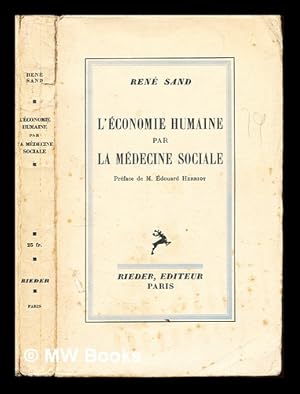 Seller image for L'conomie humaine par la mdecine sociale for sale by MW Books