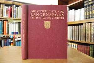 Bild des Verkufers fr Die Geschichte von Langenargen und des Hauses Montfort. zum Verkauf von Gppinger Antiquariat
