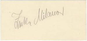 Autograph signature of the noted Croatian soprano