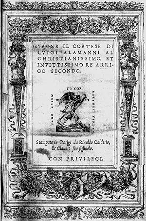 Bild des Verkufers fr Gyrone il Cortese. zum Verkauf von Libreria Antiquaria Pregliasco