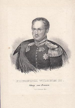 Imagen del vendedor de Portrt. Brustbild in Uniform. Original - Lithographie (anonym), gedruckt bei Leonhardt, Mainz, 21 x 13,5 cm, ca. 1834. a la venta por Antiquariat Michael Eschmann