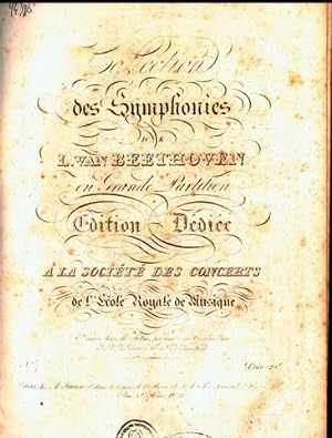 [Op. 67] Collection des symphonies de L. van Beethoven en Grande Partition. Edition dédiée à la S...