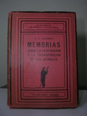 MEMORIAS SOBRE LA RESPIRACION Y LA TRANSPIRACION DE LOS ANIMALES