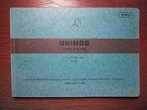 Mercedes Benz - Unimog - Type 413/416 - Catalog C für Ersatzteile - 6-sprachig - Ausgabe 1972.