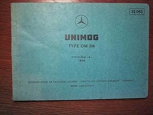 Mercedes Benz - Unimog - Motor Type OM 314 - Ersatzteilliste - 6-sprachig - Catalog A - 1966.