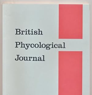 Bild des Verkufers fr British Phycological Journal. Volume 26 Number 1 March 1991 zum Verkauf von Barter Books Ltd