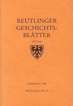 Reutlinger Geschichtsblätter Neue Folge Nummer 29.