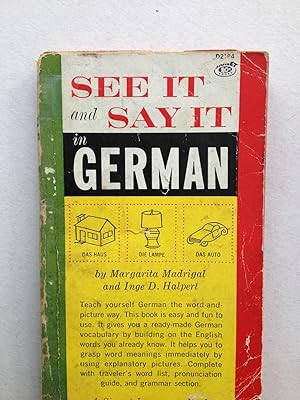 Seller image for See it and Say it in German for sale by Book Souk