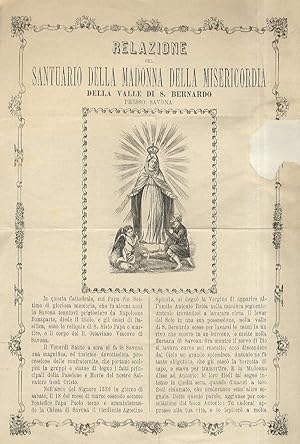 Relazione del Santuario della Madonna della Misericordia della Valle di S. Bernardo presso Savona.