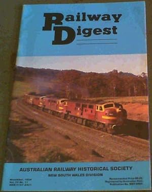 Seller image for Railway Digest November 1984 Vol. 22 No. 11 Australian Railway Historical Society New South Wales Division for sale by Chapter 1