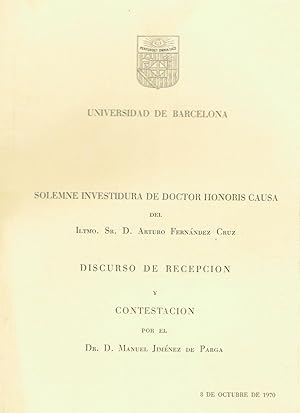 Seller image for DISCURSO DE RECEPCIN for sale by Librera Torren de Rueda