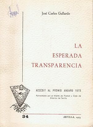 Imagen del vendedor de LA ESPERADA TRANSPARENCIA. Poesa a la venta por Librera Torren de Rueda