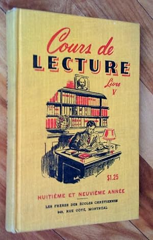 Cours de lecture, livre V (cinquième), huitième et neuvième année