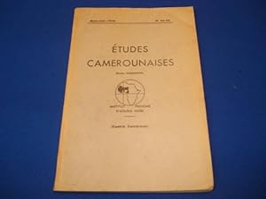 Etudes Camerounaises. Mars Juin . N° 43-44