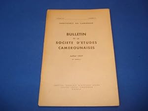 Bulletin de la Société d'Etudes Camerounaises. Territoires du Cameroun