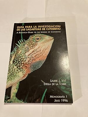 Seller image for Guia para la investigacion de las lagartijas de Cuyabeno, A Research Guide to the Lizards of Cuyabeno (Monografia 1) for sale by Jean Blicksilver, Bookseller