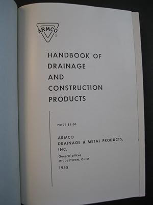 HANDBOOK OF DRAINAGE AND CONSTRUCTION PROJECTS: Anonymous