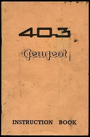 Seller image for 403 Peugeot instruction book. for sale by Lost and Found Books