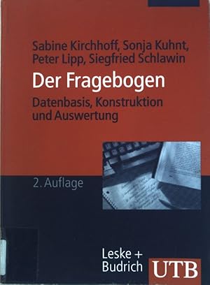 Seller image for Fragebogen : Datenbasis. Konstruktion. Auswertung. for sale by books4less (Versandantiquariat Petra Gros GmbH & Co. KG)