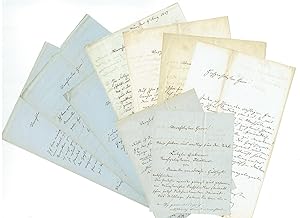 Bild des Verkufers fr 9 eigenh. Briefe mit Unterschrift. zum Verkauf von Kotte Autographs GmbH